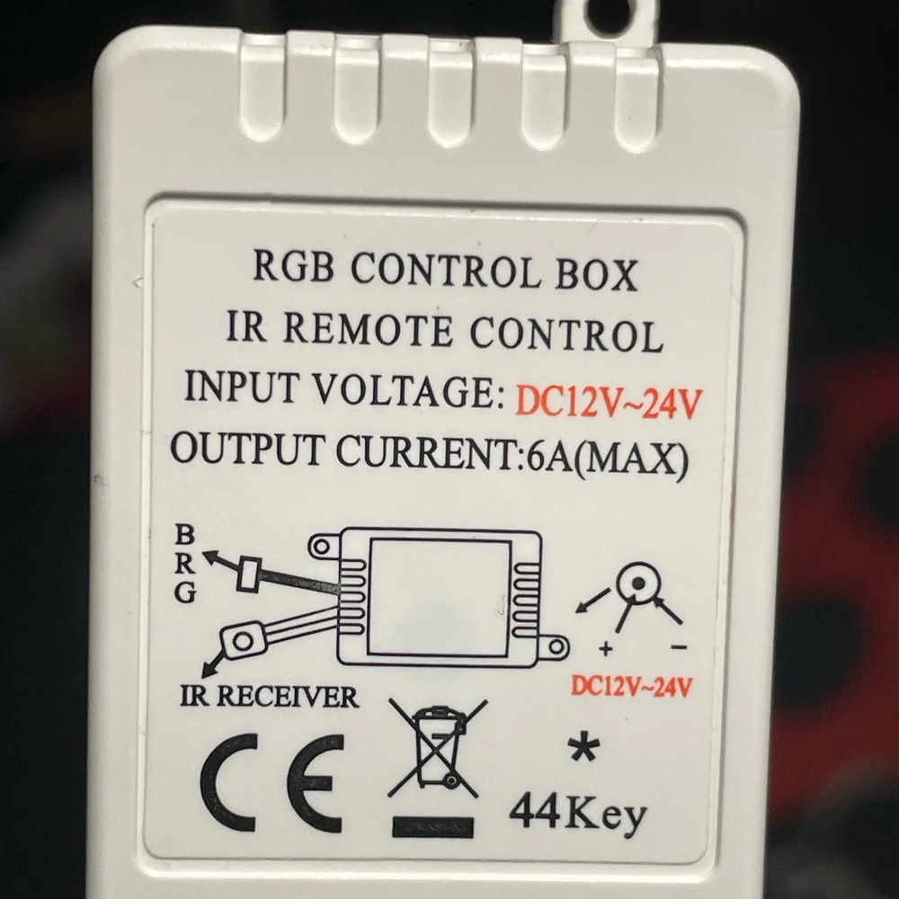 RGB LED Light Strip with White Connectors Broken For Part.